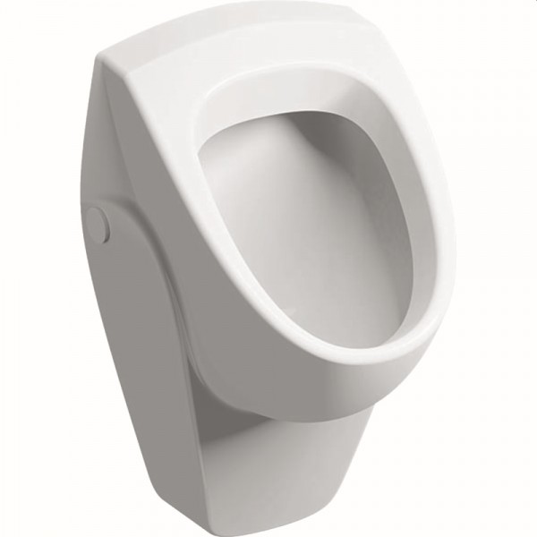 Geberit Urinal Renova Nr.1, Zulauf von hinten, B: 360, T: 370 mm, 235300600, weiss mit Ker