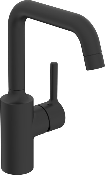 Hansa Einhandmischer Waschtisch-Batterie HANSAVANTIS 5255 Ausladung, 152 mm Matt-Schwarz, 5255226733