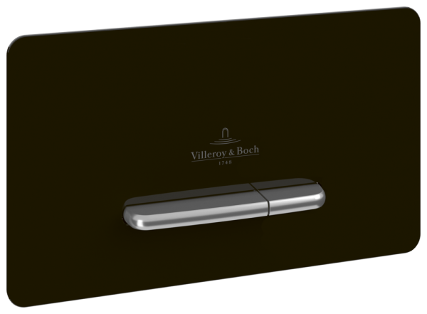 Villeroy & Boch WC-Betätigungsplatte Supreo ViConnect V99442 153x117x260mm Glass Glossy Black