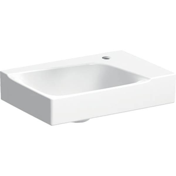 Geberit Xeno2 Handwaschbecken, 40x28cm Hahnloch rechts, ohne Überlauf, KeraTect, 500529011