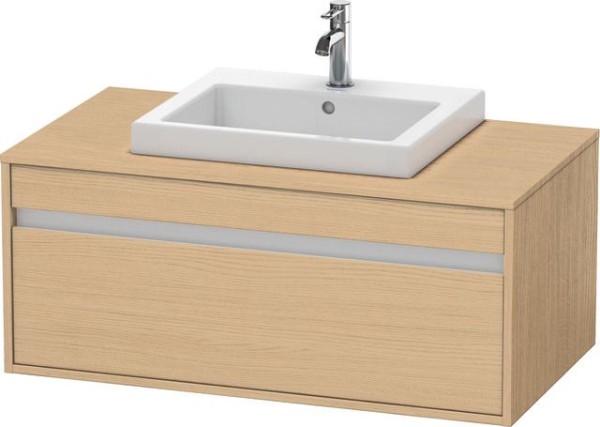 Duravit Ketho Konsolenwaschtischunterbau wandhängend Natur Eiche Matt 1000x550x426 mm - KT679503030
