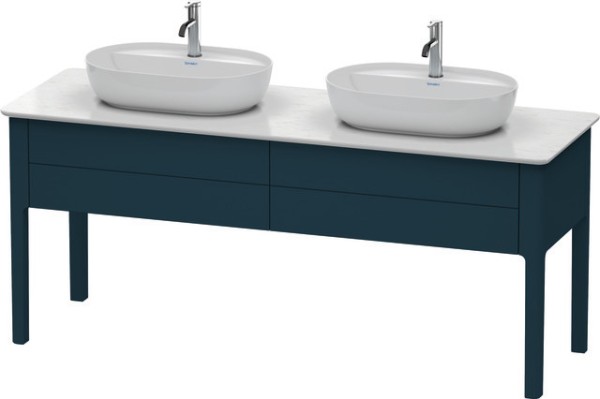 Duravit Luv Konsolenwaschtischunterbau bodenstehend Nachtblau Seidenmatt 1733x570x743 mm - LU9562B98