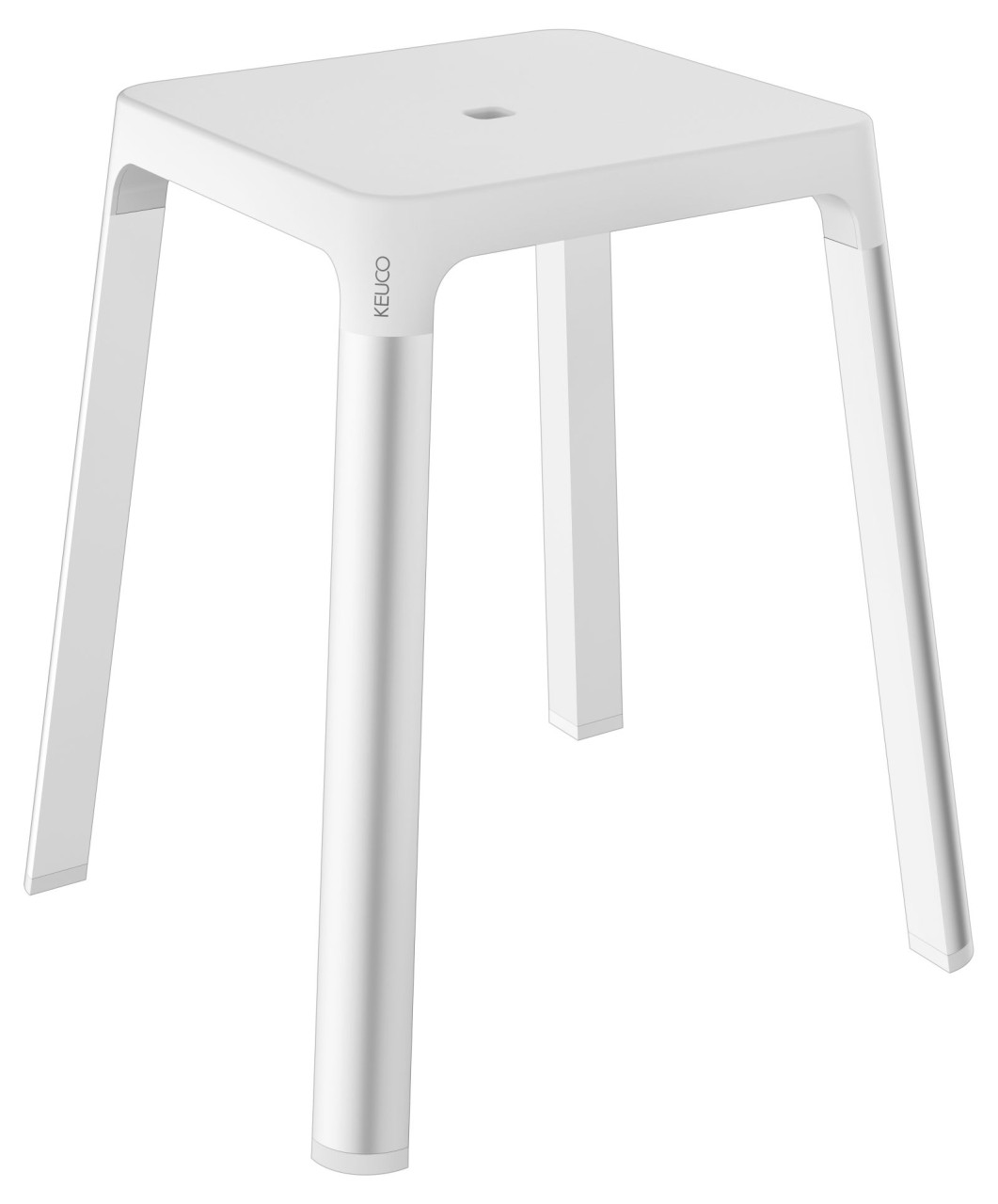 KEUCO AXESS Hocker, Aluminium/Kunststoff, B: 42,3 H: 47,6 T: 42,3 cm, 35082170051 35082170051