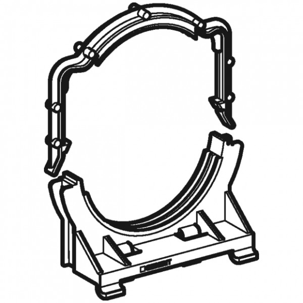 Geberit Rohrschelle mit Bügel zu DF/DF-B/GIS WC