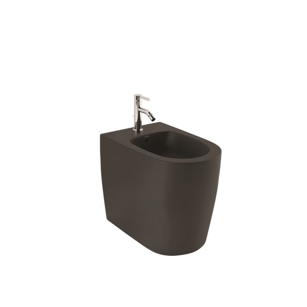 KLUDI-RESA R Stand-Bidet 55 cm verdeckte Befestigungen mattschwarz