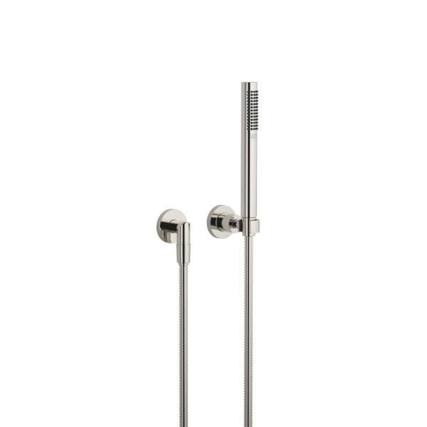Dornbracht Schlauchbrausegarnitur mit Einzelrosetten TARA 27802892 Platin(DF red.)