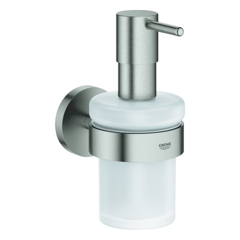 GROHE Seifenspender mit Halter Essentials 40448 supersteel, 40448DC1