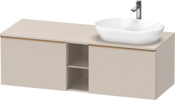 Duravit D-Neo Konsolenwaschtischunterbau wandhängend Taupe Matt 1400x550x459 mm - DE4950R04910000