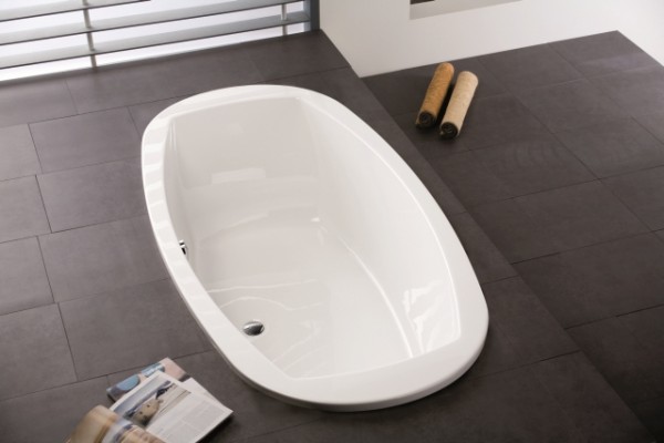 Hoesch Badewanne Largo oval 2000x1000, weiß