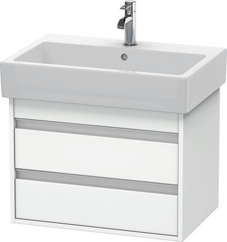 Duravit Ketho Waschtischunterbau wandhängend Weiß Matt 650x440x480 mm - KT662401818