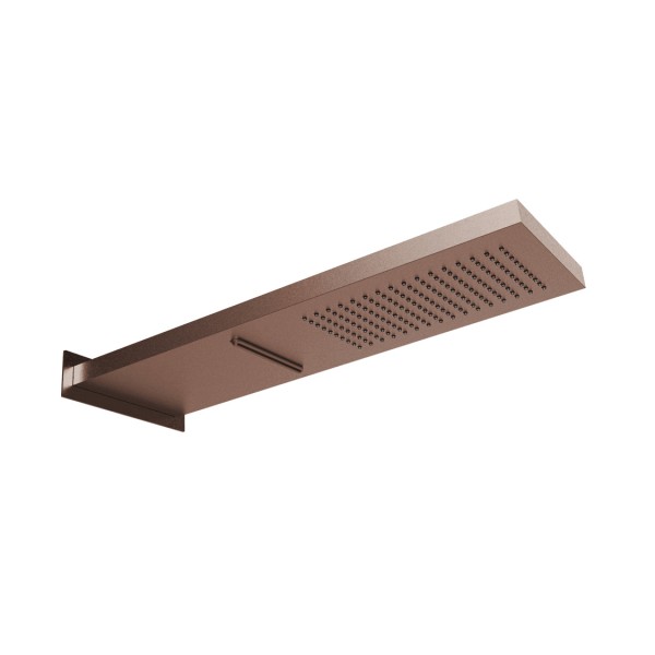 Herzbach spa ix pvd regen/schwall slim ap 539x165 copper, Copper Steel, 21.661600.2.39