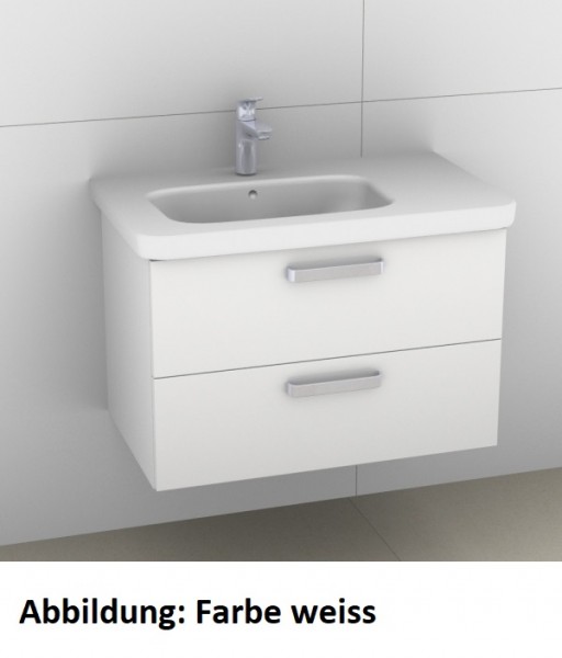 Artiqua 411 Waschtischunterschrank für DuraStyle 232580 Becken links Eiche Ribbeck quer NB, 411-WU2L