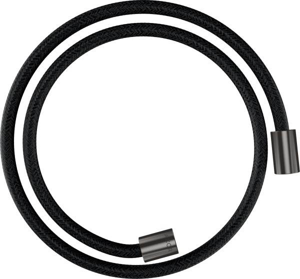 Hansgrohe Textilbrauseschlauch Axor 1250mm mit zylindrischen Muttern, brushed black chrome, 28228340