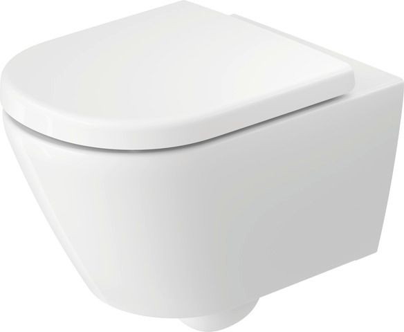 Duravit D-Code Wand-WC 540mm Tiefspüler, spülrandlos verdeckte