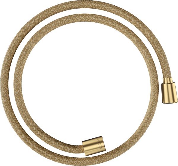 Hansgrohe Textilbrauseschlauch Axor 1250mm mit konischer/zylindrischer Mutter, brushed gold optic, 2