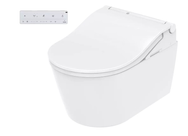TOTO WASHLET® RW Dusch-WC weiss, mit weisser Fernbedienung weiss, EWATER+, TCF801EAG#NW1