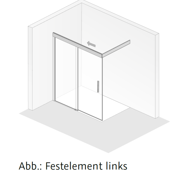 HSK Walk In Atelier Plan Schiebetür 2-teilig