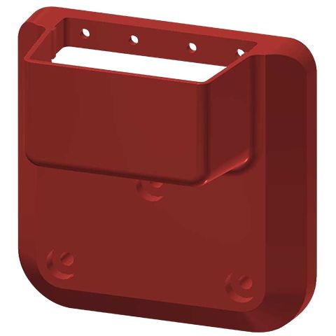 KWC Aquarotter Wandhalter, F5, Signalrot, für Höhenverstellung, 2030061622, 2030061622