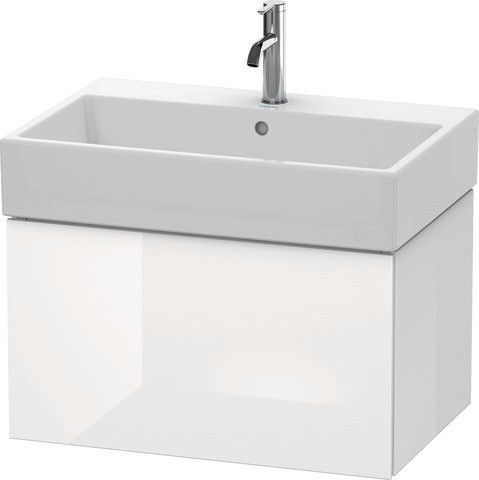 Duravit L-Cube Waschtischunterbau wandhängend Weiß Hochglanz 684x459x394 mm - LC617602222