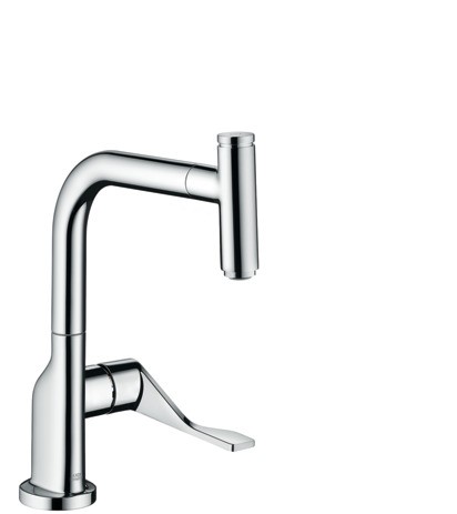 Hansgrohe Spültischmischer Select Axor Citterio edelstahl-optik mit Ausziehauslauf, 39861800