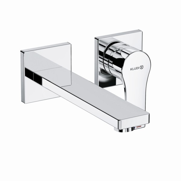 Kludi ZENTA SL WT-2LOCH-WAND-EHM Ausladung 180 MM, zweiteilige Rosette ch, 482440565