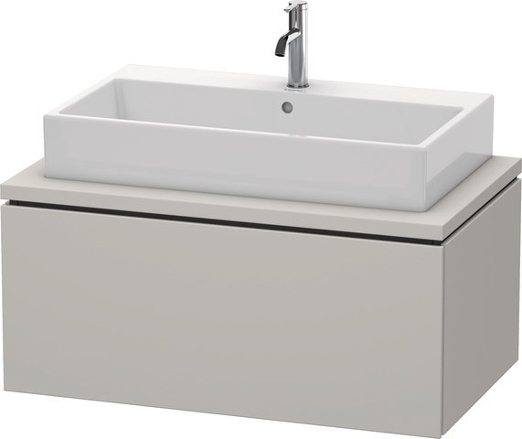 Duravit L-Cube Konsolenwaschtischunterbau wandhängend Betongrau Matt 920x547x400 mm - LC581300707