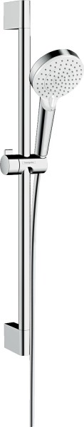 Hansgrohe Brausenset Crometta Vario EcoSmart 9 l/min/Unica 650mm weiss/chrom, 26534400