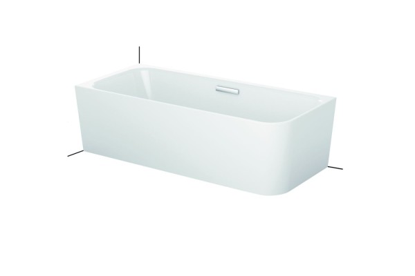 Bette Badewanne Art IV Ecke links 3480 CERHK, 185x80x42 cm S H: 56 cm weiß, 3480-000CERHK