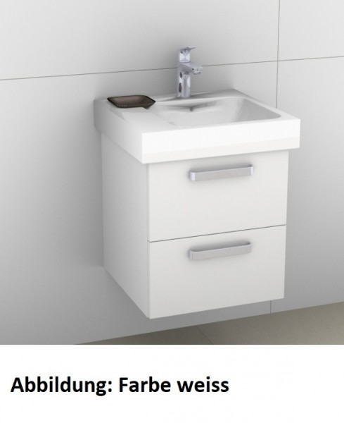 Artiqua 413 Waschtischunterschrank für iCon 124150 Eiche Weiß quer NB, 413-WU2L-K07-7186-440