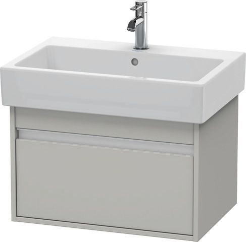 Duravit Ketho Waschtischunterbau wandhängend Betongrau Matt 650x440x410 mm - KT668400707