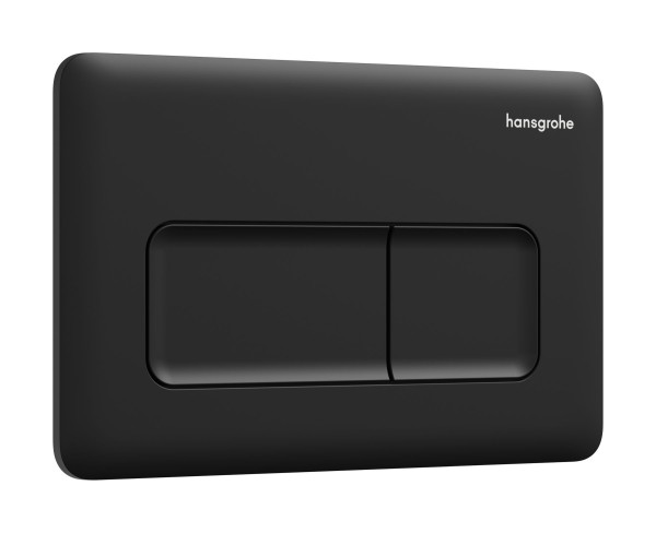 Hansgrohe iFrame Original Q Betätigungsplatte für 2-Mengen-Spülung, Mattschwarz, 66001670