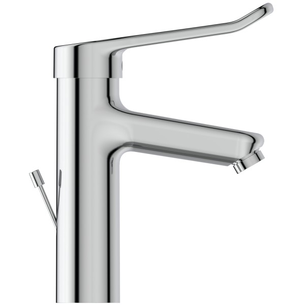 Ideal Standard WT-Armatur CERAPLUS 2, Grande, m.Bügelgriff,m.Ablgarn.,Ausld.123mm, Chr, BC103AA