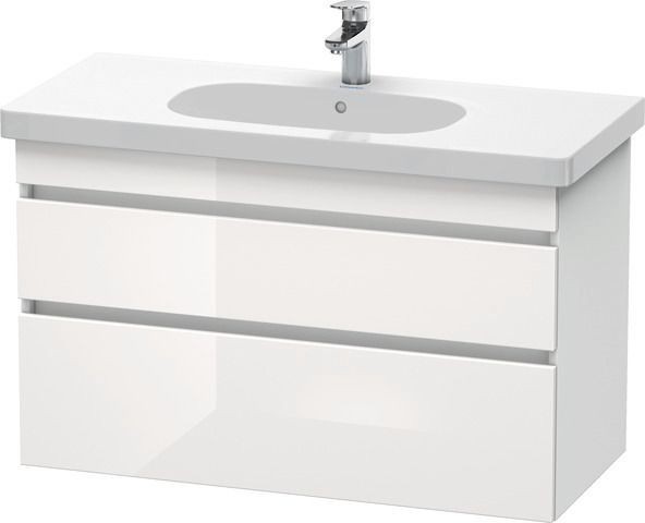 Duravit DuraStyle Waschtischunterbau wandhängend Weiß Hochglanz & Matt 1000x453x610 mm - DS648502218