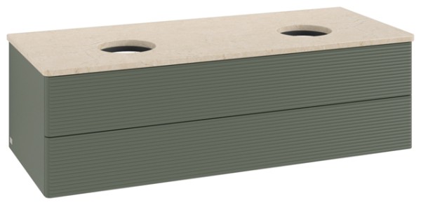 Villeroy & Boch Waschtischunterschrank Antao L24_1 1200x360x500mm mit Beleuchtung mit Struktur FK/AP