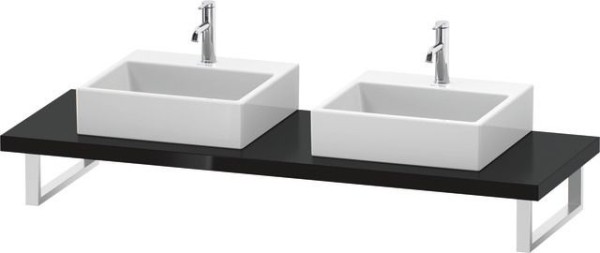 Duravit L-Cube Konsole Schwarz Hochglanz 800x550x45 mm - LC103C04040