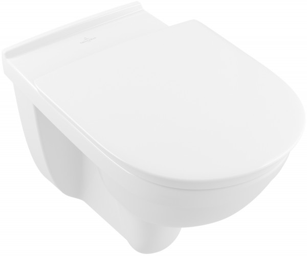Villeroy & Boch Tiefspül-WC vita O.novo, 4695R0R1, B: 360, T: 595 mm, Weiß Alpin CeramicPlus