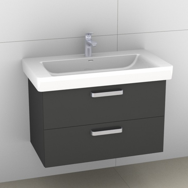 Artiqua 415 Waschtischunterschrank für Pro S 813965 Anthrazit Glanz, 415-WU2L-L57-7065-51
