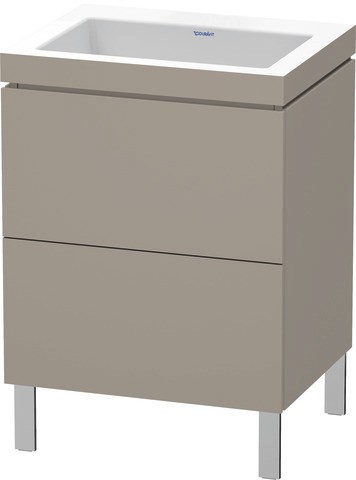 Duravit L-Cube c-bonded Set bodenstehend Basalt Matt 600x480x698 mm - LC6936N4343