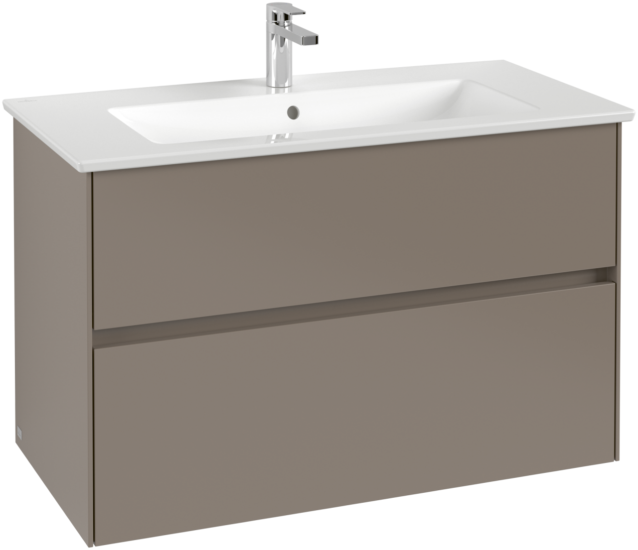 Villeroy & Boch Waschtischunterschrank Collaro 961x610x480mm 2 Ausz. Waschbecken mittig Marine Blu C14500VQ