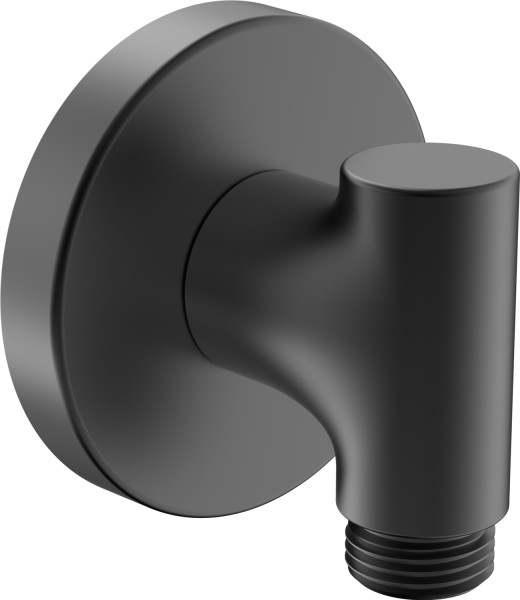 Hansa Wandanschlussbogen HANSA 2900, Rosette rund Matt-Schwarz, 290022-33
