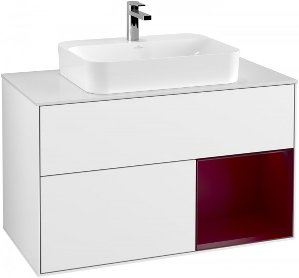 Villeroy & Boch Waschtischunterschrank Finion F37 1000x603x501mm WT mittig, F371HBGF