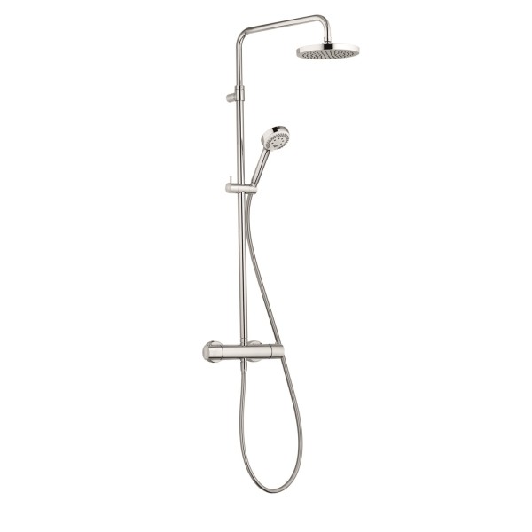 KLUDI LOGO Thermostat Dual Shower System, Kopfbrause 200 mm chrom