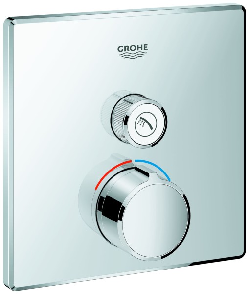 Grohe Unterputzmischer SmartControl 29147 eckig FMS 1 Absperrventil chrom, 29147000