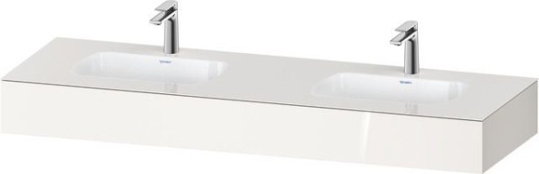 Duravit Qatego Einbauwaschtisch mit Konsole Weiß Hochglanz 1600x550x170 mm - QA4695022220000