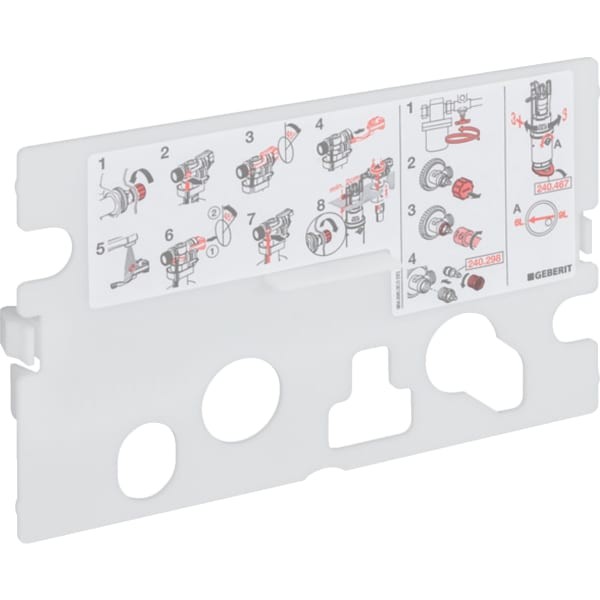 Geberit Schutzplatte für Unterputz-Spülkasten BH 82/90 cm