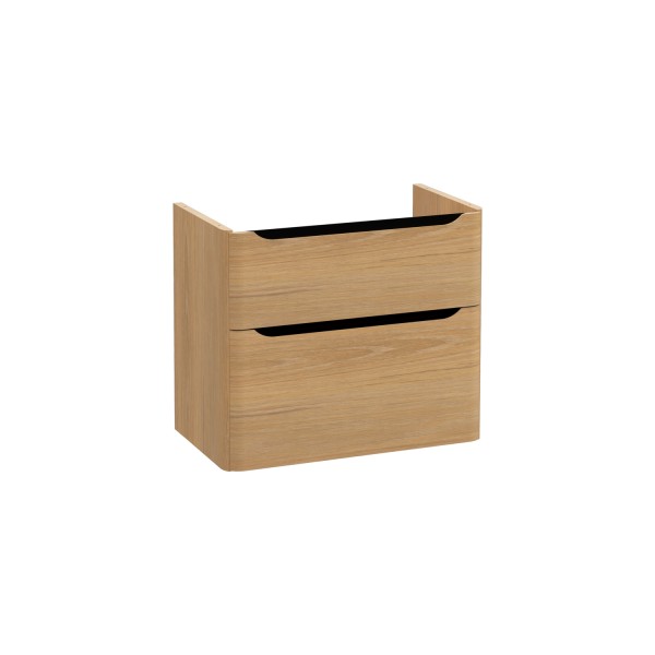 VitrA New Integra Round Waschtischunterschrank mit 2 Vollauszügen 76 x 45 x 65 cm Gold,70017