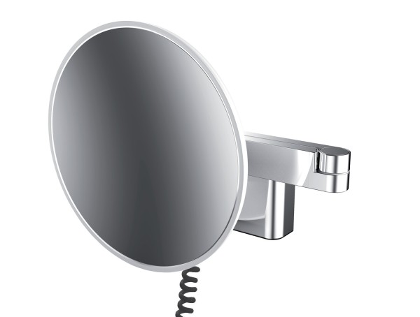 emco LED-Rasier- und Kosmetikspiegel 2-armig, 3-fach, rund, D: 209 mm Y, 109506041