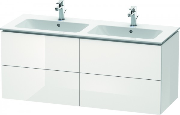 Duravit L-Cube Waschtischunterbau wandhängend Weiß Hochglanz 1290x481x550 mm - LC625902222