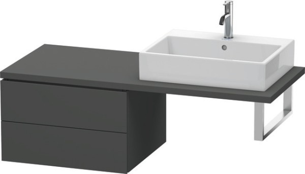 Duravit L-Cube Unterschrank für Konsole Graphit Matt 620x547x400 mm - LC583804949