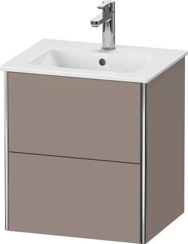 Duravit XSquare Waschtischunterbau wandhängend Basalt Matt 510x418x560 mm - XS430604343